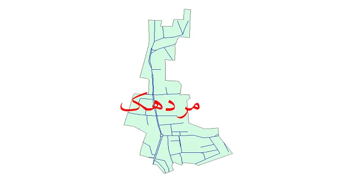 دانلود نقشه شیپ فایل شبکه معابر شهر مردهک