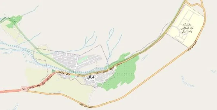 دانلود نقشه شهر نراق + pdf با کیفیت بالا