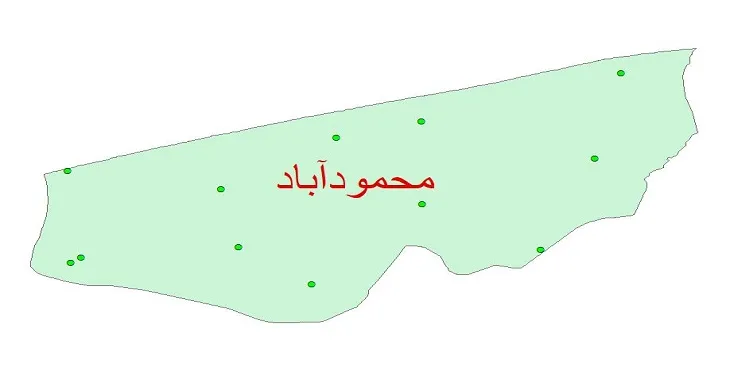 دانلود نقشه شیپ فایل کیفیت آب چاه های شهرستان محمودآباد