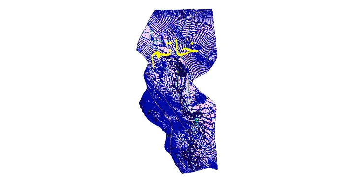 دانلود نقشه های شیپ فایل شهرستان خاتم + کاملترین لایه GIS