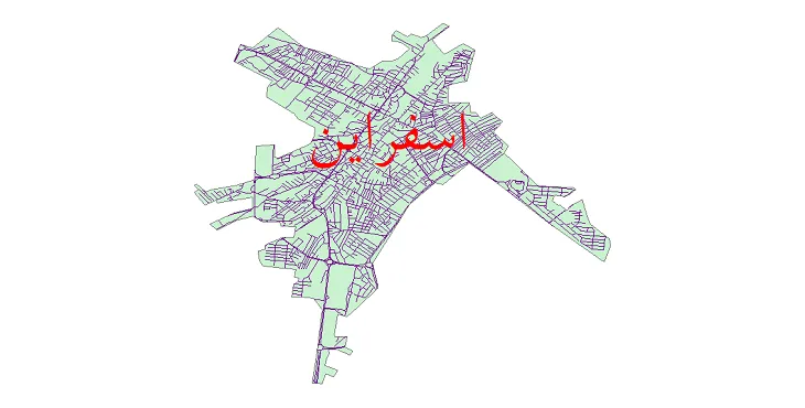 دانلود نقشه شیپ فایل شبکه معابر شهر اسفراین