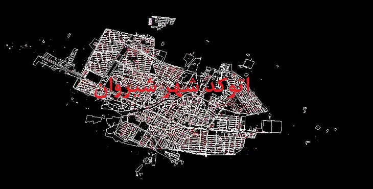 دانلود نقشه اتوکد شهر شیروان