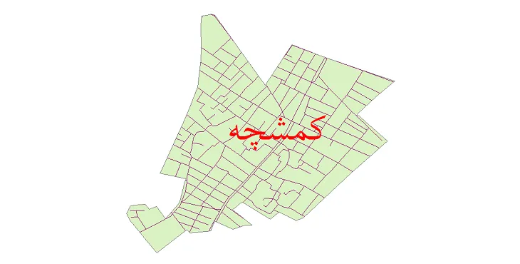 دانلود نقشه شیپ فایل شبکه معابر شهر کمشچه