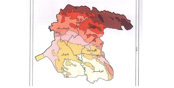 دانلود طرح جامع شمال استان خوزستان سال 87 + نقشه ها