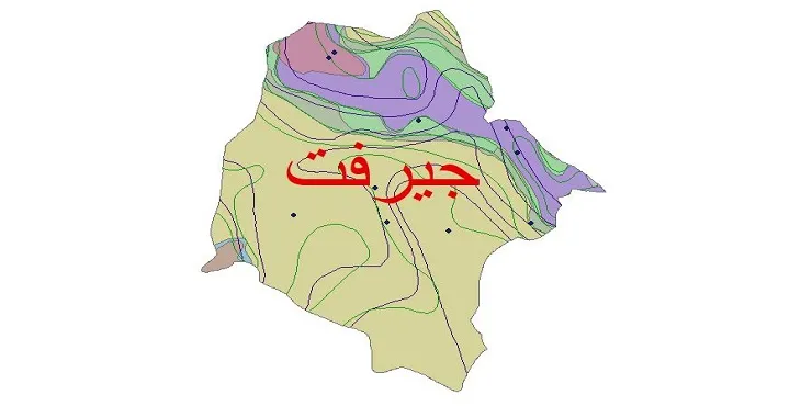 نقشه شیپ‌ فایل اقلیم‌شناسی شهرستان جیرفت + 7 لایه اقلیمی