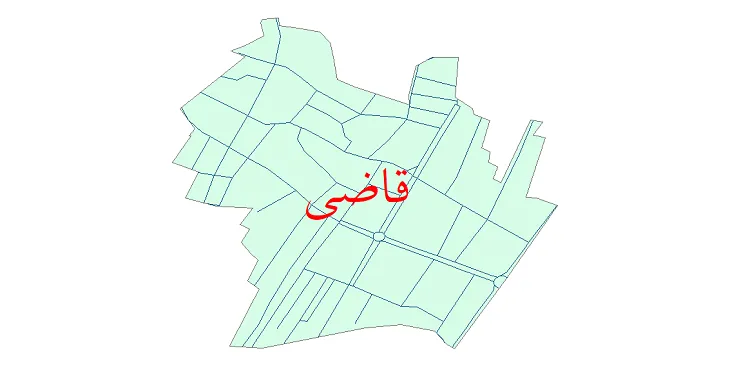 دانلود نقشه شیپ فایل شبکه معابر شهر قاضی