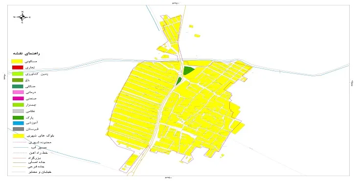 نقشه شیپ فایل (GIS) شهر شاپورآباد 1404 + عکس با کیفیت