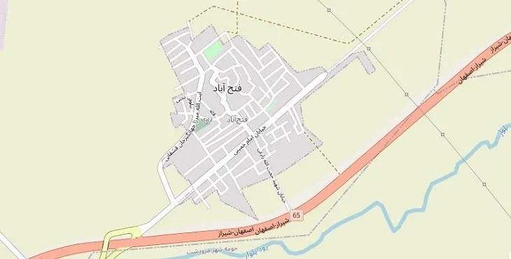دانلود نقشه شهر فتح آباد مرودشت + pdf با کیفیت بالا