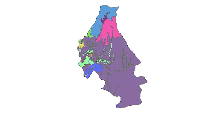 بروزترین نقشه شیپ فایل کاربری اراضی شهرستان مراغه + PDF