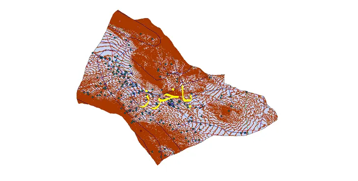 دانلود نقشه های شیپ فایل شهرستان باخرز + کاملترین لایه GIS