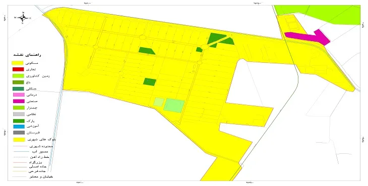 نقشه شیپ فایل (GIS) شهر صفی آباد خوزستان 1405 + عکس با کیفیت