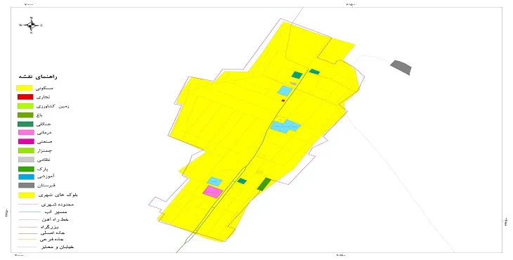 نقشه شیپ فایل (GIS) شهر خیرآباد 1405 + عکس با کیفیت