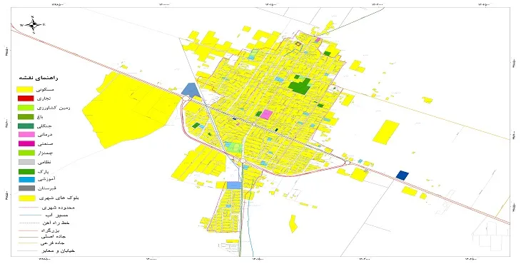 نقشه شیپ فایل (GIS) شهر فریمان 1404 + عکس با کیفیت