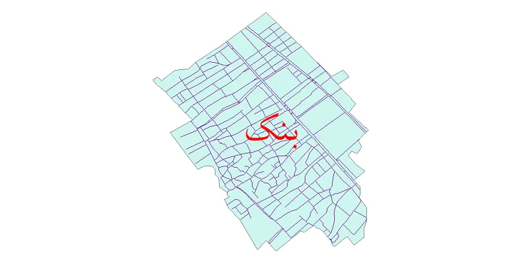 دانلود نقشه شیپ فایل شبکه معابر شهر بنک