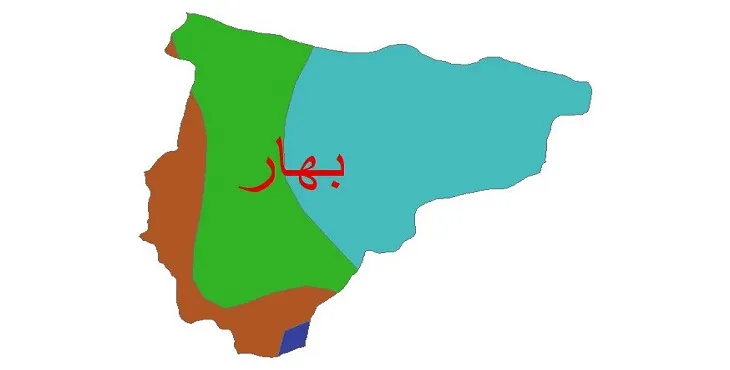 نقشه شیپ‌ فایل اقلیم‌شناسی شهرستان بهار + 7 لایه اقلیمی
