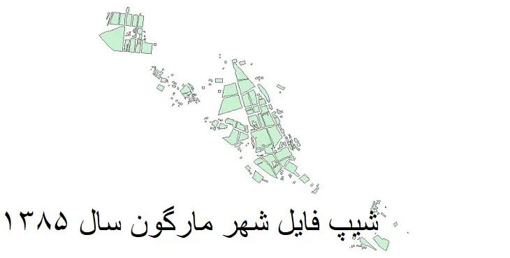 دانلود شیپ فایل بلوک آماری شهر مارگون