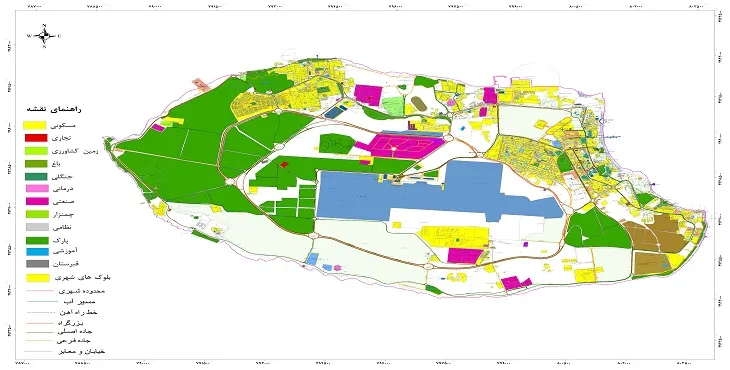 نقشه شیپ فایل (GIS) شهر کیش 1405 + عکس با کیفیت
