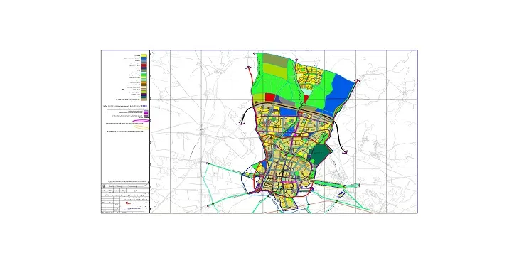 دانلود نقشه کاربری اراضی شهر قزوین | پیشنهادی