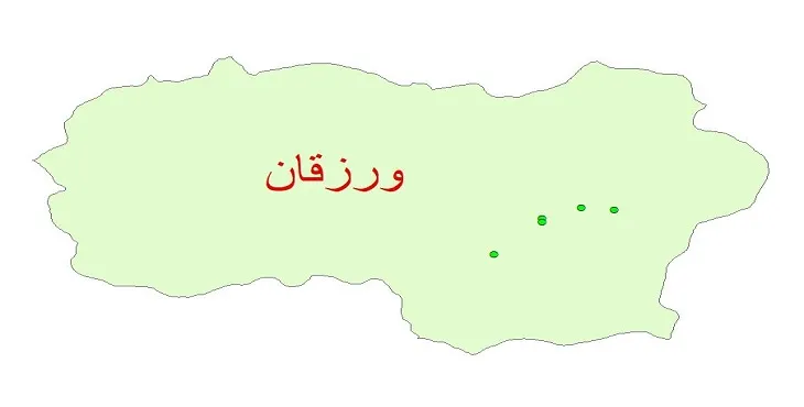 دانلود نقشه شیپ فایل کیفیت آب چاه های شهرستان ورزقان