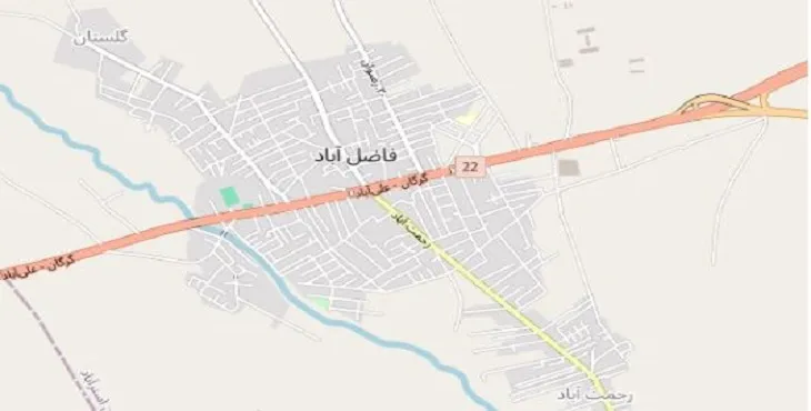 دانلود نقشه شهر فاضل آباد + pdf با کیفیت بالا