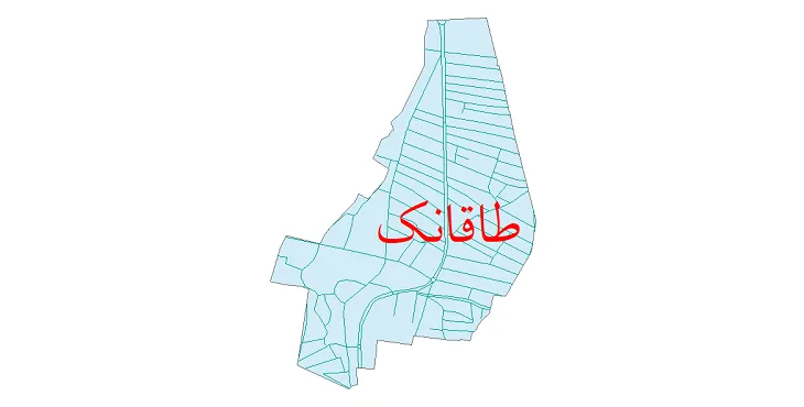 دانلود نقشه شیپ فایل شبکه معابر شهر طاقانک