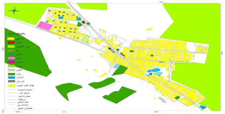 نقشه شیپ فایل (GIS) شهر سرابله 1404 + عکس با کیفیت
