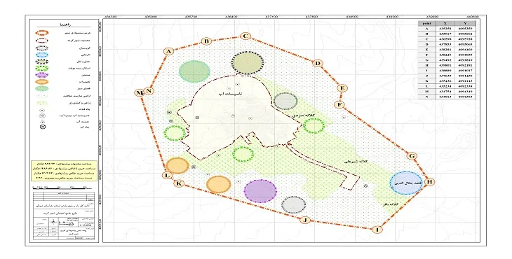 نقشه محدوده و حریم شهر گرمه | کیفیت بالا