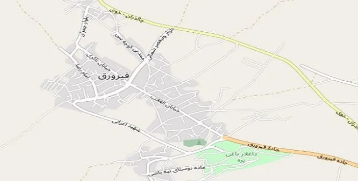 دانلود نقشه شهر فیرورق + pdf با کیفیت بالا