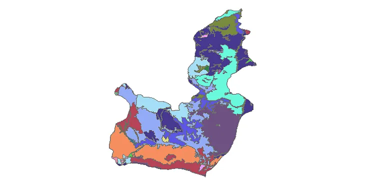 بروزترین نقشه شیپ فایل کاربری اراضی شهرستان اهر + PDF