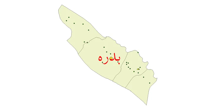 دانلود نقشه شیپ فایل (GIS) تقسیمات سیاسی شهرستان بدره سال 1400