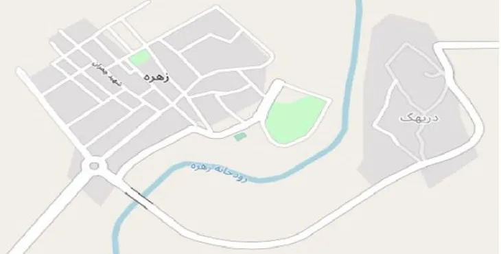 دانلود نقشه شهر زهره + pdf با کیفیت بالا