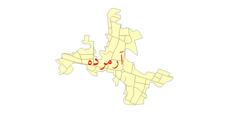 دانلود نقشه شیپ فایل شبکه معابر شهر آرمرده