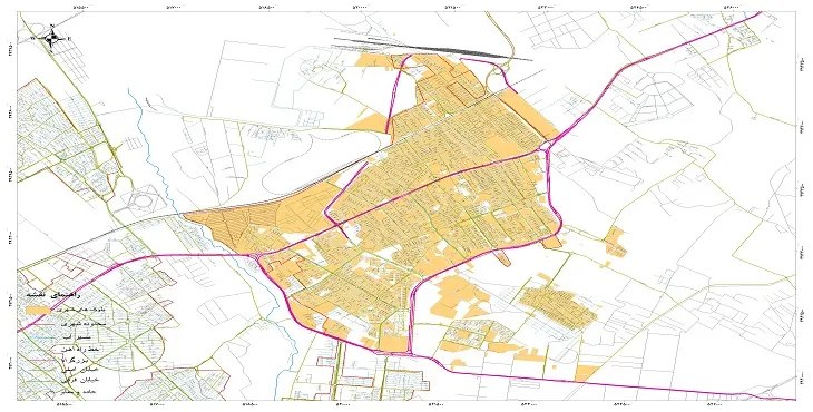 نقشه خیابان‌ها و معابر شهر اسلامشهر + عکس کیفیت بالا