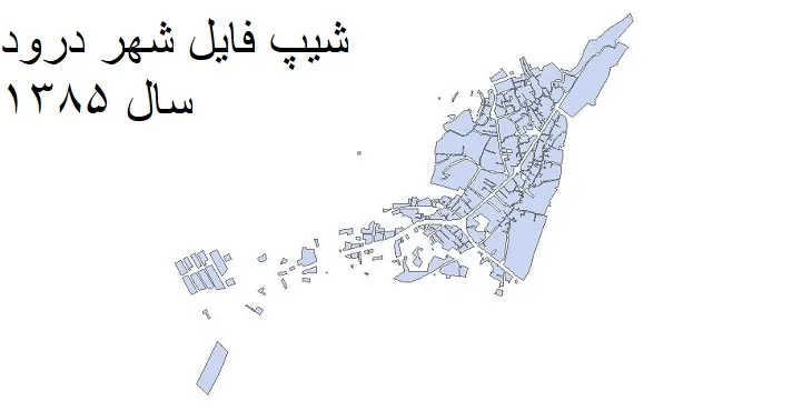 دانلود شیپ فایل بلوک آماری شهر درود