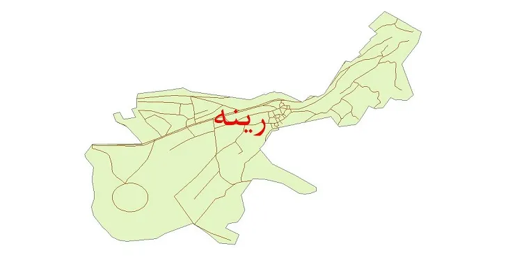 دانلود نقشه شیپ فایل شبکه معابر شهر رینه
