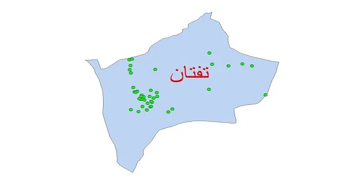 دانلود نقشه شیپ فایل کیفیت آب چاه های شهرستان تفتان