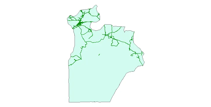 جدیدترین نقشه شیپ فایل راه های شهرستان شاهرود + PDF