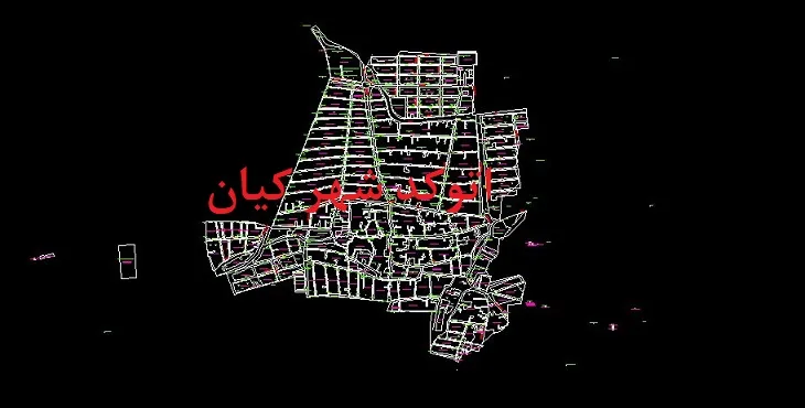 دانلود نقشه اتوکد شهر کیان