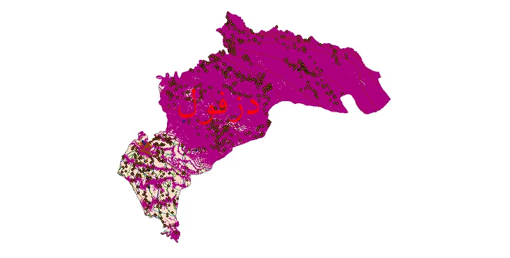 دانلود نقشه های شیپ فایل شهرستان دزفول + کاملترین لایه GIS