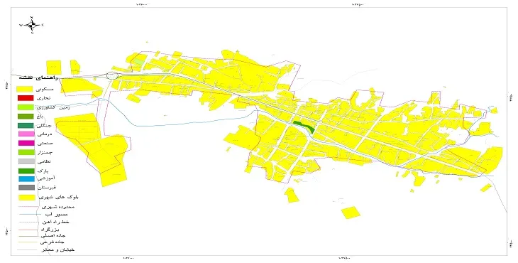 نقشه شیپ فایل (GIS) شهر راز 1404 + عکس با کیفیت