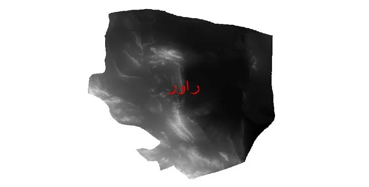دانلود نقشه دم (DEM) شهرستان راور | دقت 30 متر