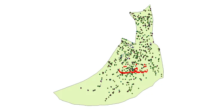 دانلود نقشه شیپ فایل جمعیت نقاط شهری و روستایی شهرستان شفت از سال 1335 تا 1395
