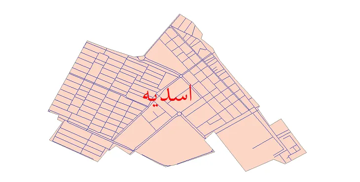 دانلود نقشه شیپ فایل شبکه معابر شهر اسدیه