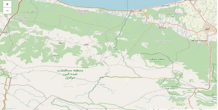 دانلود نقشه شهرستان نور + pdf با کیفیت بالا