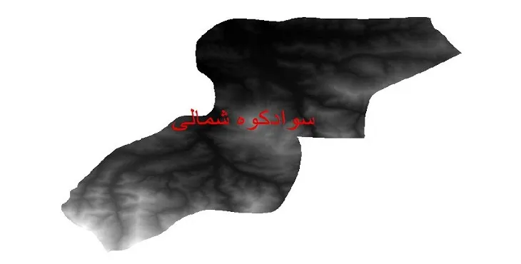 دانلود نقشه دم (DEM) شهرستان سوادکوه شمالی | دقت 30 متر