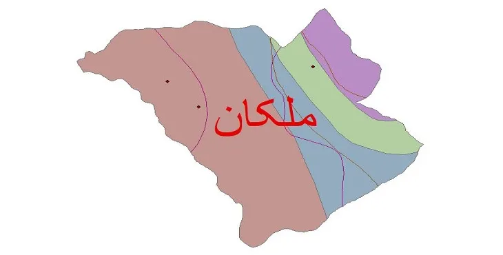 نقشه شیپ فایل اقلیمشناسی شهرستان ملکان + 7 لایه اقلیمی