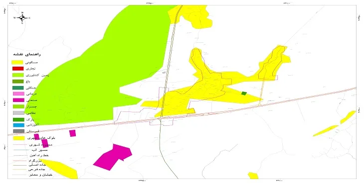 نقشه شیپ فایل (GIS) شهر دابودشت 1405 + عکس با کیفیت