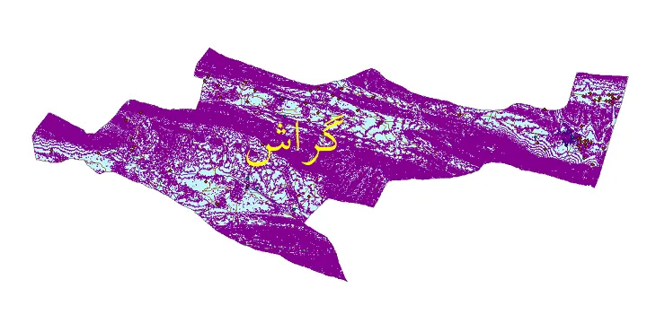 دانلود نقشه های شیپ فایل شهرستان گراش + کاملترین لایه GIS