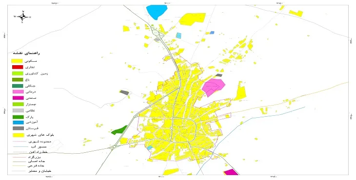 نقشه شیپ فایل (GIS) شهر هریس 1404 + عکس با کیفیت