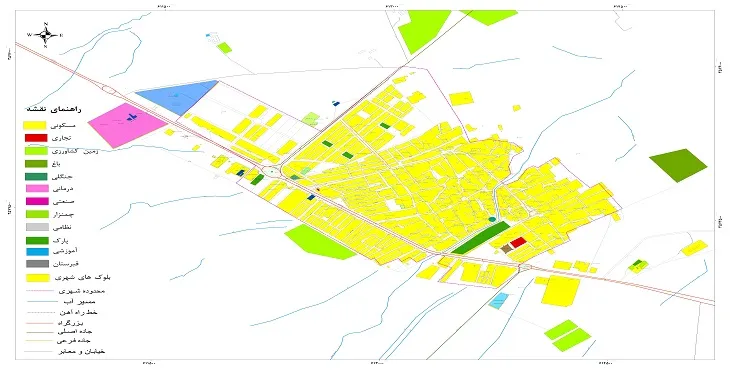 نقشه شیپ فایل (GIS) شهر نیک آباد 1404 + عکس با کیفیت